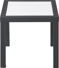 Load image into Gallery viewer, Nizuc White manufactured wood Outdoor Patio Aluminum End Table