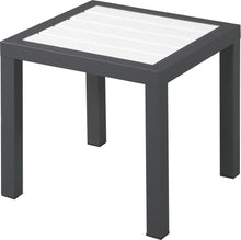 Load image into Gallery viewer, Nizuc White manufactured wood Outdoor Patio Aluminum End Table