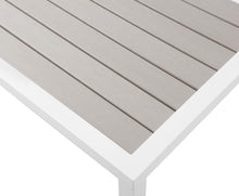 Load image into Gallery viewer, Nizuc Grey manufactured wood Outdoor Patio Aluminum End Table
