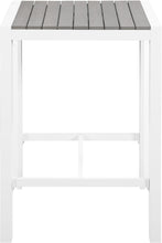 Load image into Gallery viewer, Nizuc Grey manufactured wood Outdoor Patio Aluminum Square Bar Table