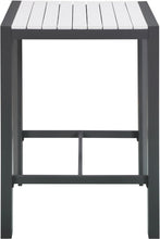 Load image into Gallery viewer, Nizuc White manufactured wood Outdoor Patio Aluminum Square Bar Table