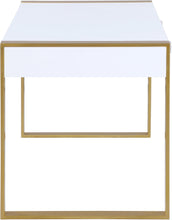 Load image into Gallery viewer, Victoria White / Gold Desk/Console