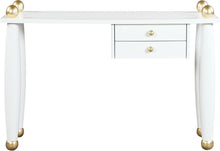 Load image into Gallery viewer, Etro White / Gold Desk/Console
