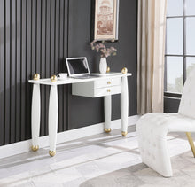 Load image into Gallery viewer, Etro White / Gold Desk/Console