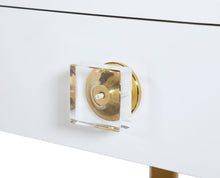 Load image into Gallery viewer, Victoria White / Gold Desk/Console