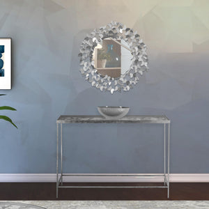 Butterfly Silver Console Table