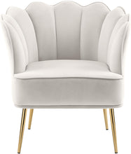 Load image into Gallery viewer, Jester Cream Velvet Accent Chair