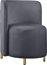 Load image into Gallery viewer, Rotunda Grey Velvet Accent Chair