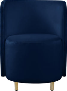 Rotunda Navy Velvet Accent Chair