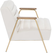 Load image into Gallery viewer, Woodford Cream Velvet Accent Chair