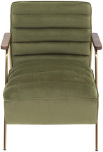 Load image into Gallery viewer, Woodford Olive Velvet Accent Chair