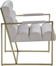 Load image into Gallery viewer, Wayne Cream Velvet Accent Chair