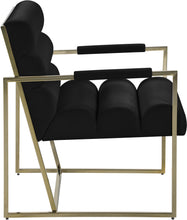 Load image into Gallery viewer, Wayne Black Velvet Accent Chair