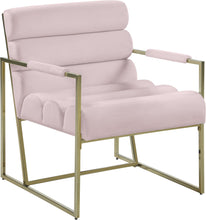 Load image into Gallery viewer, Wayne Pink Velvet Accent Chair