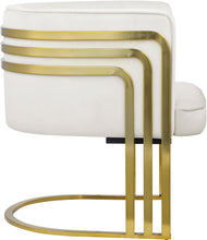Load image into Gallery viewer, Rays Cream Velvet Accent Chair