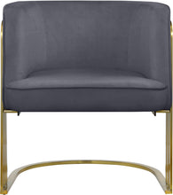 Load image into Gallery viewer, Rays Grey Velvet Accent Chair