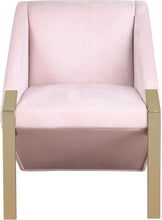 Load image into Gallery viewer, Rivet Pink Velvet Accent Chair