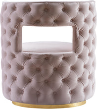 Load image into Gallery viewer, Theo Pink Velvet Accent Chair
