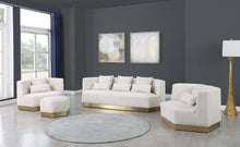 Load image into Gallery viewer, Marquis Cream Velvet Sofa