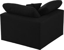 Load image into Gallery viewer, Serene Black Linen Fabric Deluxe Cloud Corner Chair