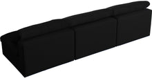 Load image into Gallery viewer, Serene Black Linen Fabric Deluxe Cloud Modular Armless Sofa