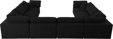 Load image into Gallery viewer, Serene Black Linen Fabric Deluxe Cloud Modular Sectional