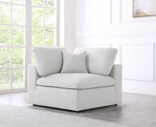 Load image into Gallery viewer, Serene Cream Linen Fabric Deluxe Cloud Corner Chair