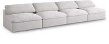 Load image into Gallery viewer, Serene Cream Linen Fabric Deluxe Cloud Modular Armless Sofa