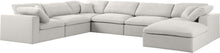 Load image into Gallery viewer, Serene Cream Linen Fabric Deluxe Cloud Modular Sectional