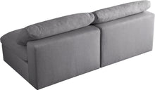 Load image into Gallery viewer, Serene Grey Linen Fabric Deluxe Cloud Modular Armless Sofa