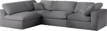 Load image into Gallery viewer, Serene Grey Linen Fabric Deluxe Cloud Modular Sectional