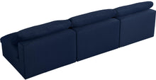 Load image into Gallery viewer, Serene Navy Linen Fabric Deluxe Cloud Modular Armless Sofa