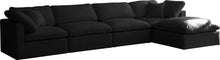 Load image into Gallery viewer, Plush Black Velvet Standard Cloud Modular Sectional