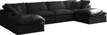 Load image into Gallery viewer, Plush Black Velvet Standard Cloud Modular Sectional