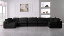 Load image into Gallery viewer, Plush Black Velvet Standard Cloud Modular Sectional