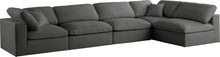 Load image into Gallery viewer, Plush Grey Velvet Standard Cloud Modular Sectional