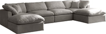 Load image into Gallery viewer, Plush Grey Velvet Standard Cloud Modular Sectional