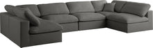Load image into Gallery viewer, Plush Grey Velvet Standard Cloud Modular Sectional