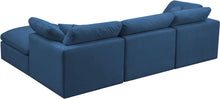 Load image into Gallery viewer, Plush Navy Velvet Standard Cloud Modular Sectional