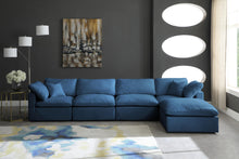Load image into Gallery viewer, Plush Navy Velvet Standard Cloud Modular Sectional