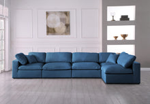 Load image into Gallery viewer, Plush Navy Velvet Standard Cloud Modular Sectional