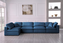 Load image into Gallery viewer, Plush Navy Velvet Standard Cloud Modular Sectional