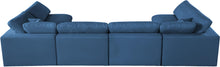 Load image into Gallery viewer, Plush Navy Velvet Standard Cloud Modular Sectional