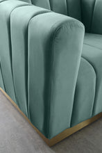 Load image into Gallery viewer, Marlon Mint Velvet Loveseat