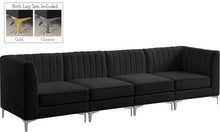 Load image into Gallery viewer, Alina Black Velvet Modular Sofa