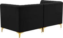 Load image into Gallery viewer, Alina Black Velvet Modular Sofa