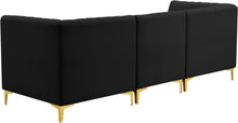Load image into Gallery viewer, Alina Black Velvet Modular Sofa