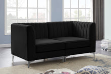 Load image into Gallery viewer, Alina Black Velvet Modular Sofa