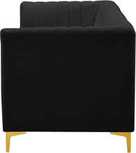 Load image into Gallery viewer, Alina Black Velvet Modular Sofa