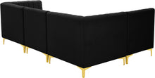 Load image into Gallery viewer, Alina Black Velvet Modular Sectional